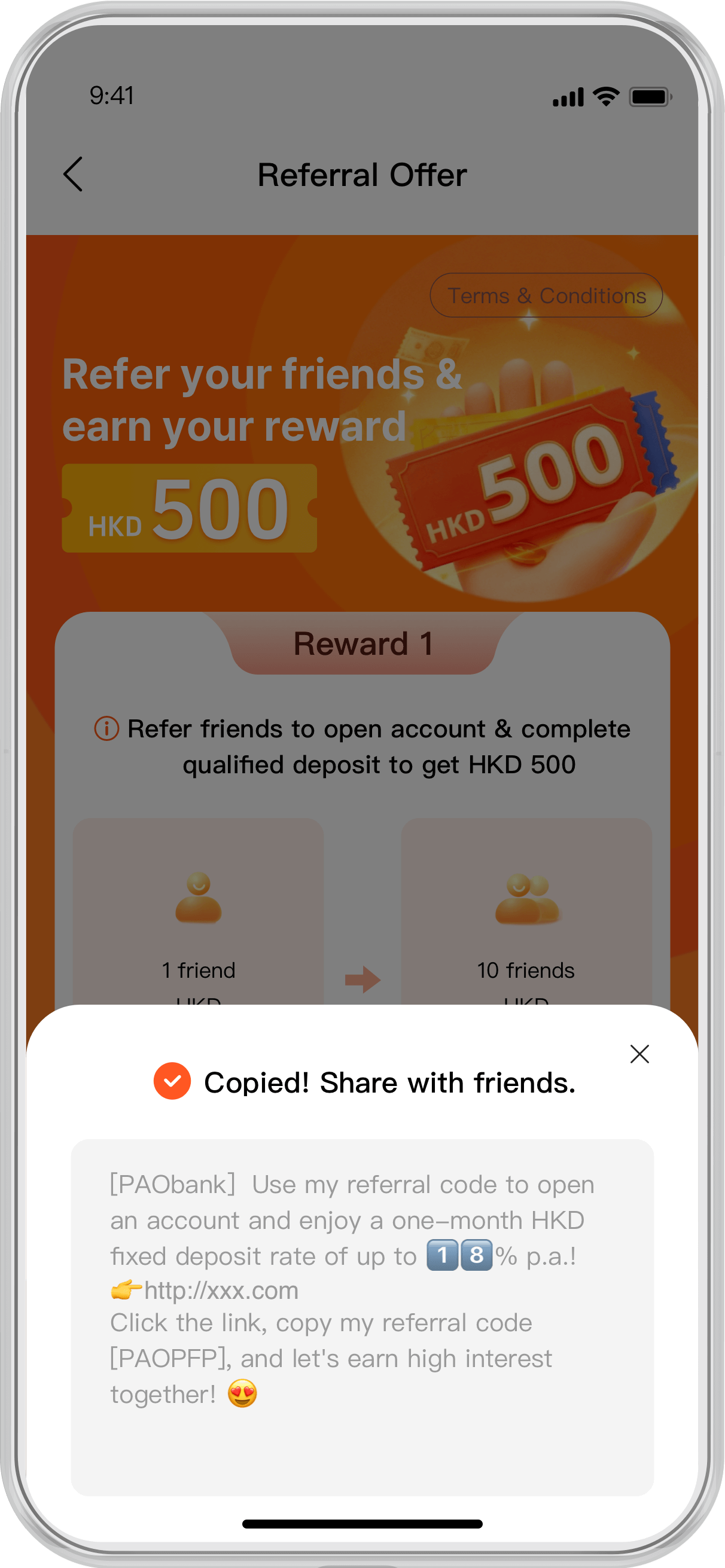 New Account Welcome Bonus Referral Programme