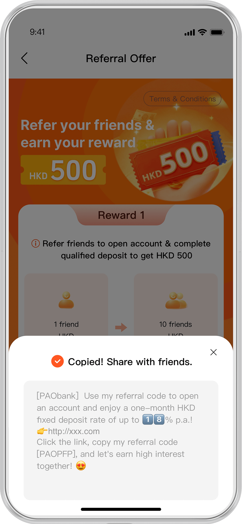 New Account Welcome Bonus Referral Programme