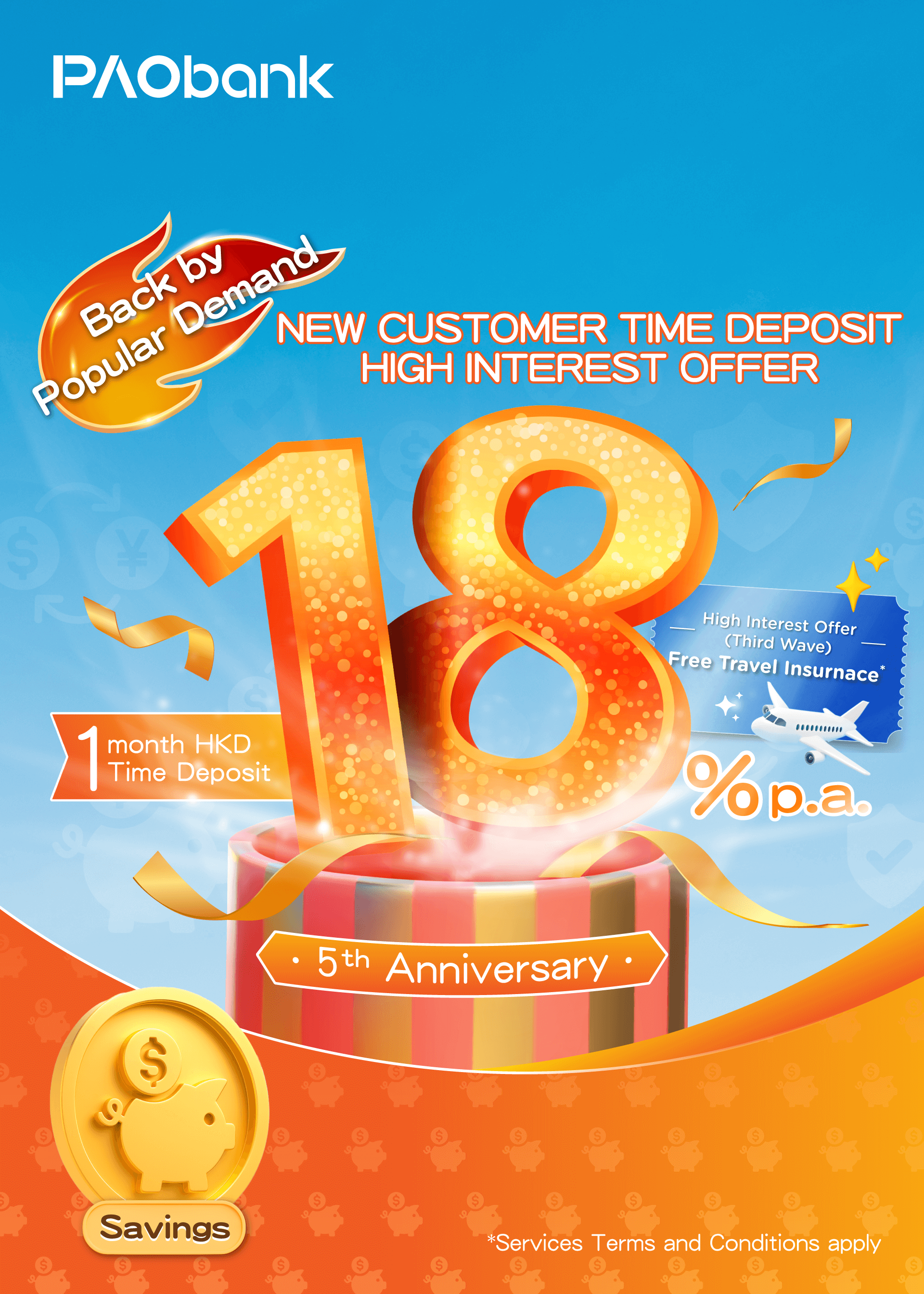 PAObank - Unlimited Deposit Amount