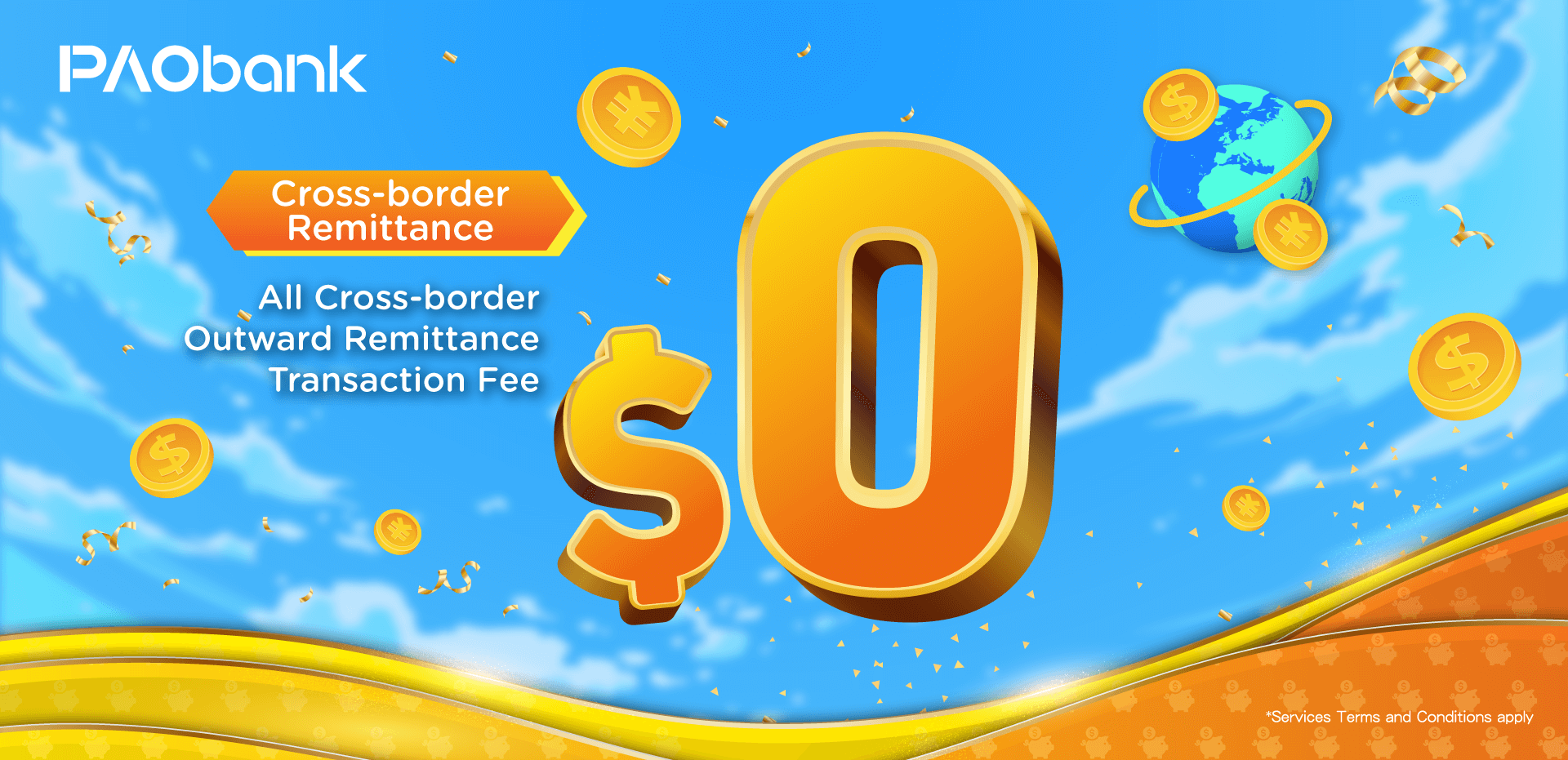 Cross-border Outward Remittance Transaction Fee Waiver Offer