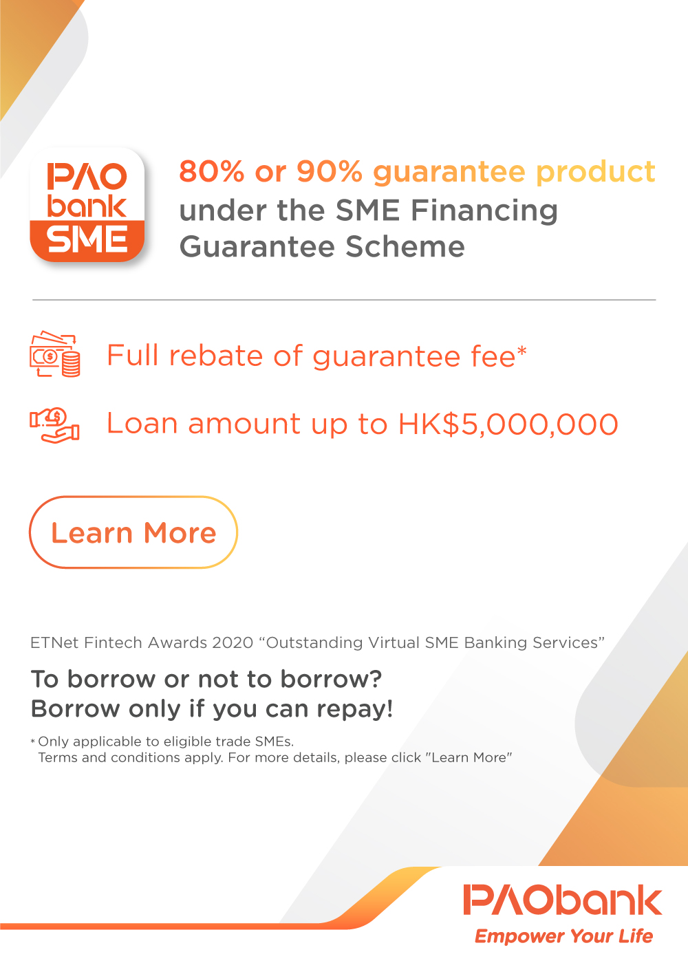 PAOB SME Services - virtual bank licence granted by the
                    Hong
                    Kong Monetary Authority (HKMA)
